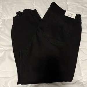 Ms Cello Black Jean with distressing Size 18 NWT